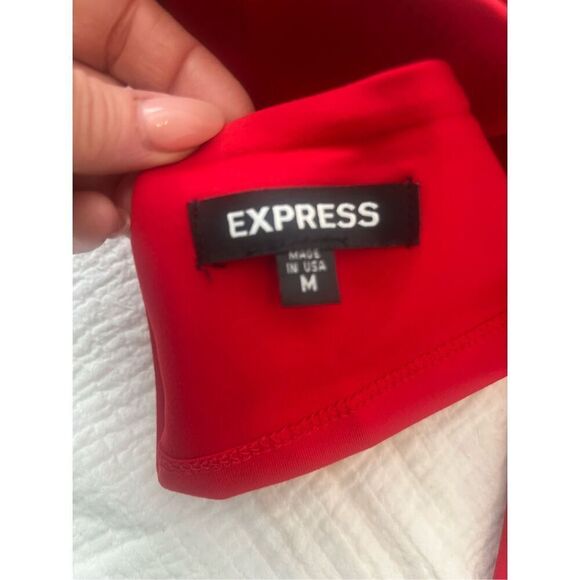 Express Open Back Long Sleeve Crop Top NEW - Picture 5 of 6